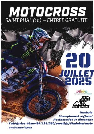 Affiche motocross saint phal CHR UFOLEP - 20 juillet