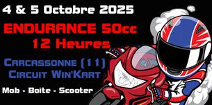 Affiche PMC - Endurance 50cc - 12 Heures - 2025 - 4/5 octobre