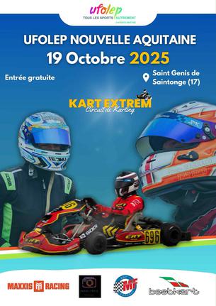 Affiche TROPHEE UFOLEP NLLE AQUITAINE 2025 - CINQUIEME EPREUVE - SAINT GENIS DE SAINTONGE 17 - 19 octobre