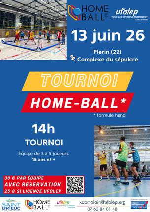 Affiche Tournoi HOME-BALL hand - 13 juin