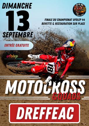 Affiche Motocross DREFFEAC - Finale championnat UFOLEP 44 - 13 septembre