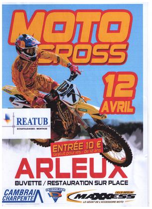 Affiche MOTOCROSS REGIONAL UFOLEP ARLEUX  12 AVRIL 2026 - 12 avril