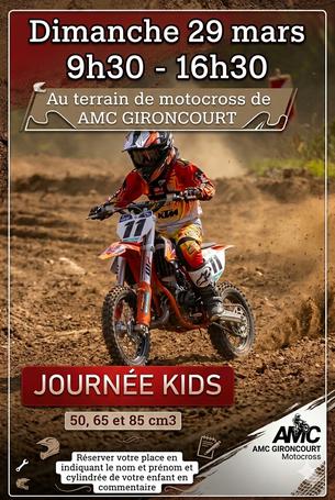 Affiche Journée kids AMC GIRONCOURT - 29 mars