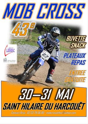 Affiche MOB CROSS du Lycée Lehec - 30/31 Mai