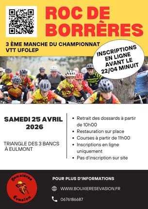 Affiche Roc des Borrères - 25 avril
