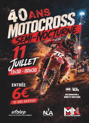 Affiche Moto cross semi nocturne MCNA - 11/12 juillet