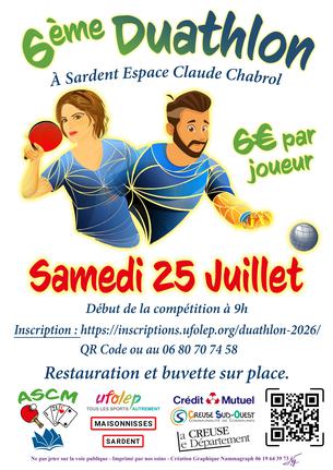 Affiche Duathlon - 25 juillet