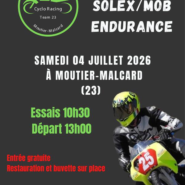 6H SOLEX ET MOB - MOUTIER MALCARD - 4 juillet