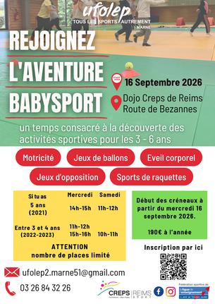 Affiche Babysport - 16 sep/23 jui