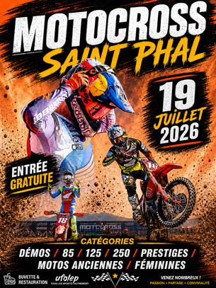 Affiche motocross st phal - 19 juillet