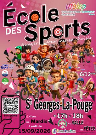 Affiche École des Sports St Georges La Pouge - 1 sep/31 déc