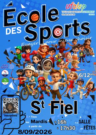 Affiche École des Sports St Fiel - 9 sep/31 déc
