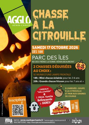 Affiche Chasse à la Citrouille 2026 - 17 octobre