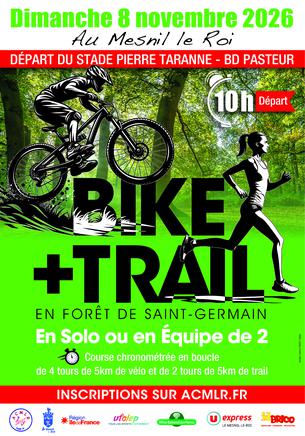 Affiche BIKE & TRAIL Le MESNIL LE ROI - 8 novembre