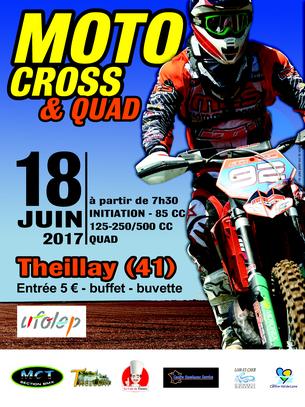 Affiche MOTO CROSS THEILLAY - 18 juin 2017