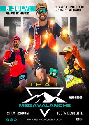 Affiche MEGAVALANCHE TRAIL 2025 - 6 juillet