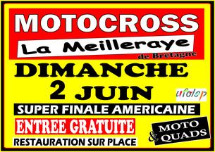 Affiche Moto cross la Meilleraye de Bretagne - 2 juin 2019