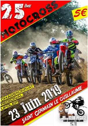 Affiche motocross 23/06/2019 saint germain le guillaume - 23 juin 2019