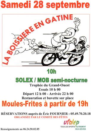Affiche Endurance 10 h mob/solex Trophée Grand Ouest - 28 septembre 2019