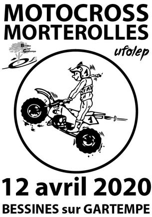 Affiche Motocross Morterolles Trophée UFOLEP Centre Limousin - 12 avril 2020