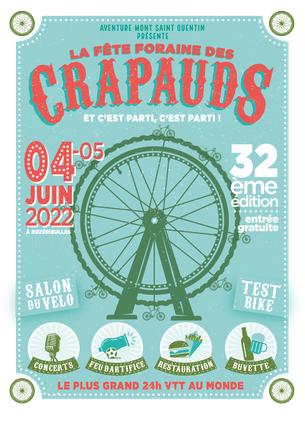 Affiche Les 32èmes Crapauds VTT et VTTAE - 4/5 June 2022