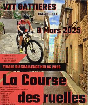 Affiche COURSE DES RUELLES 2025 - 9 mars