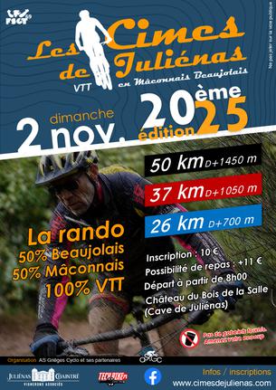 Affiche CIMES DE JULIENAS 2025 - 2 novembre