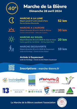 Affiche Marche à la Lune  (Paris / Guyancourt 52 km) - 27/28 avril
