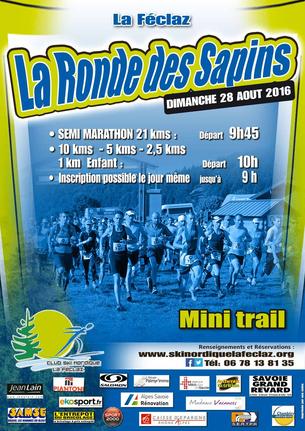 Affiche La Ronde des Sapins - 28 août 2016
