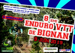 Affiche 8 ieme Enduro de Bignan - 9 juin 2019