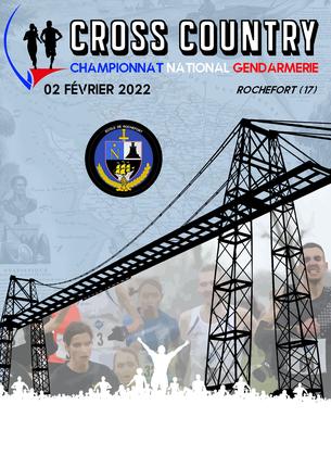 Affiche Cross national gendarmerie 2022 - 14/16 March