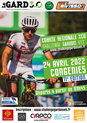 Affiche CGVTT 2022 - XC Congenies - 24 Avril 2022 - 24 April
