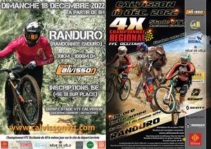 Affiche Randuro et Championnat 4X - Calvisson VTT - 18 December