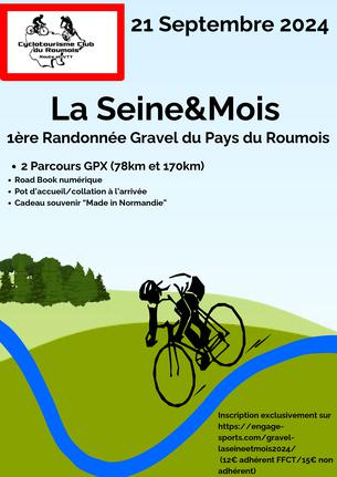 Affiche 1ère randonnée Gravel la Seine&Mois - 21 septembre
