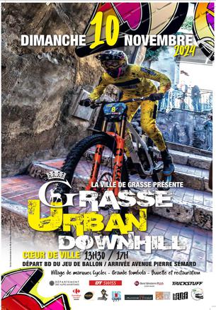 Affiche Grasse Urban Downhill 2024 - 10 novembre