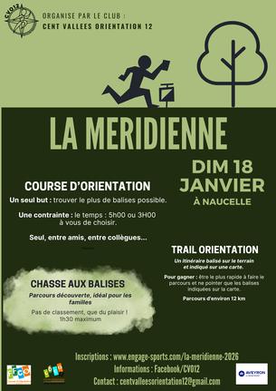 Affiche La Méridienne 2026 - 18 janvier 2026