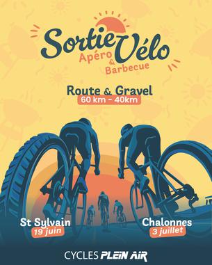 Affiche Sortie vélo été - Chalonnes sur Loire - 3 juillet