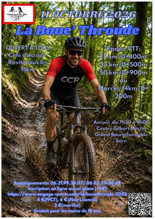 Affiche La Boue'Throude 2026 - 11 octobre