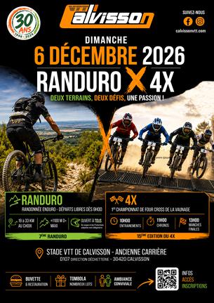 Affiche Randuro et 4X - Hiver 2026 - 6 décembre