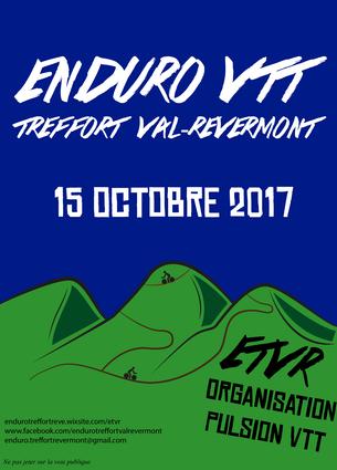 Affiche Enduro VTT de Treffort Val-Revermont - 15 octobre 2017