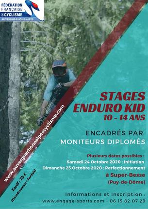 Affiche Stage Enduro Kid - 24 octobre 2020