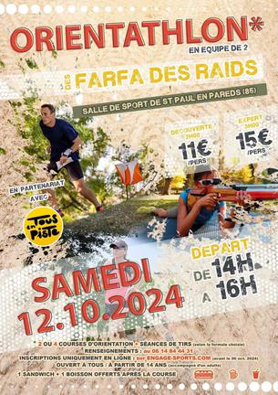 Affiche ORIENTATHLON DES FARFA DES RAIDS - 12 octobre