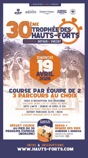 Affiche TROPHEE DES HAUTS-FORTS 2026 - 19 avril
