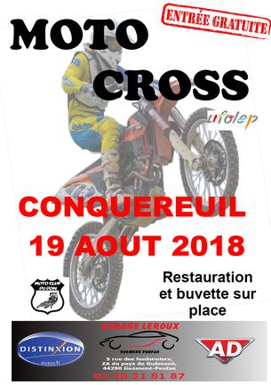 Affiche Moto Cross Conquereuil - 19 août 2018