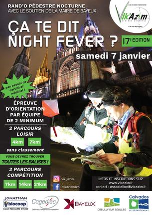 Affiche Ça Te Dit Night Fever 2023 - circuits loisirs - 7 janvier 2023