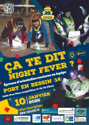 Affiche 20ème Ça te dit night fever - Loisirs - Port-en-Bessin - 10 janvier 2026