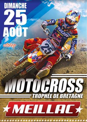 Affiche MotoCross Trophée de Bretagne Ufolep - 25 août 2019