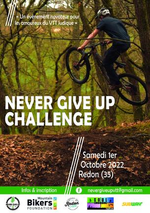 Affiche Never Give UP Challenge - 1 October