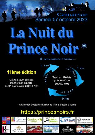 Affiche LA NUIT DU PRINCE NOIR 2023 - 11ème édition - 7 October