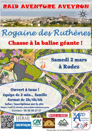 Affiche Rogaine des Ruthènes - 2 March